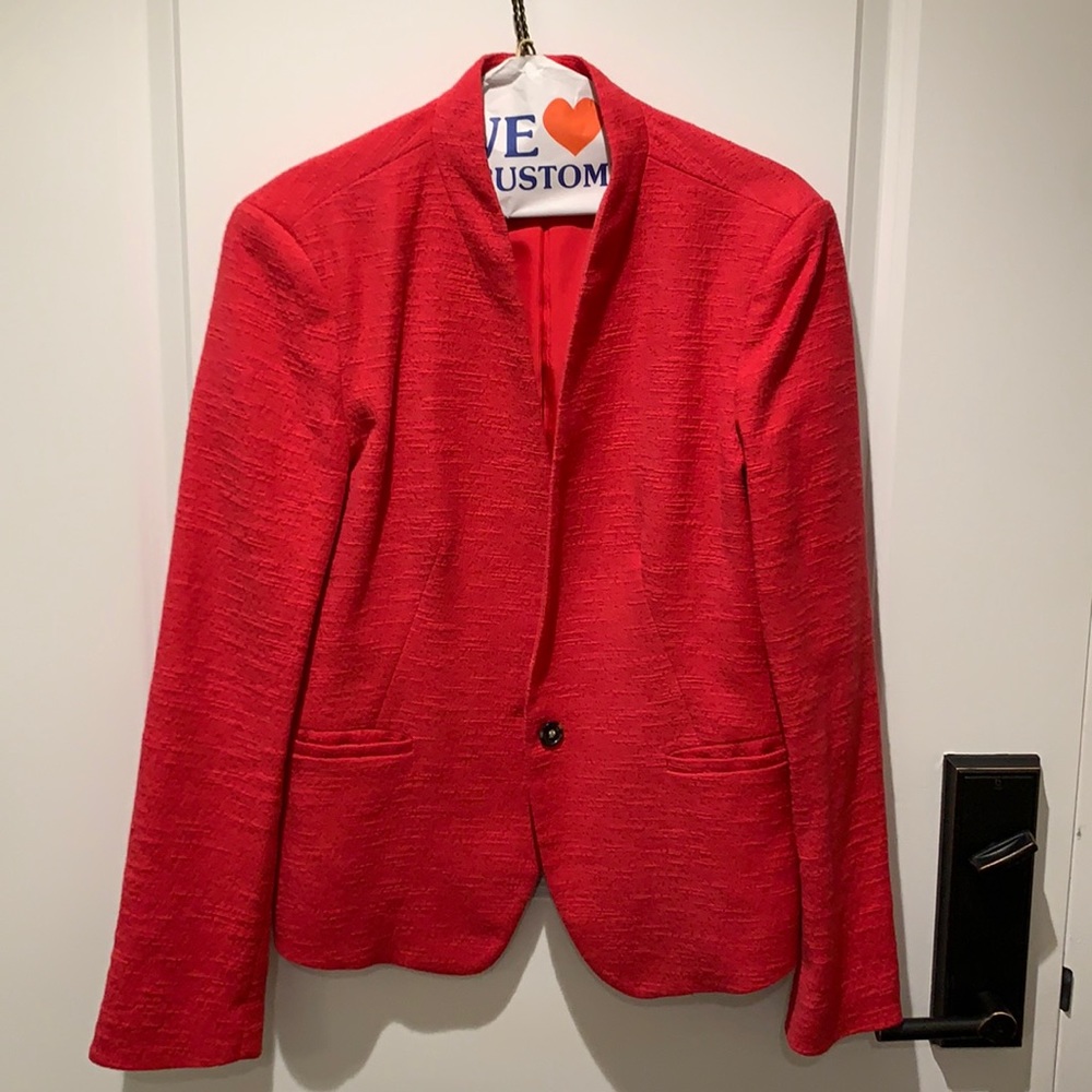 Loft Textured Blazer in Pink